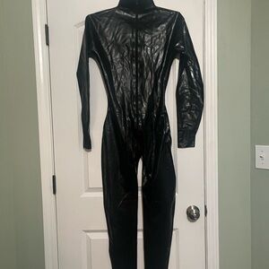 Glossy Black Catsuit